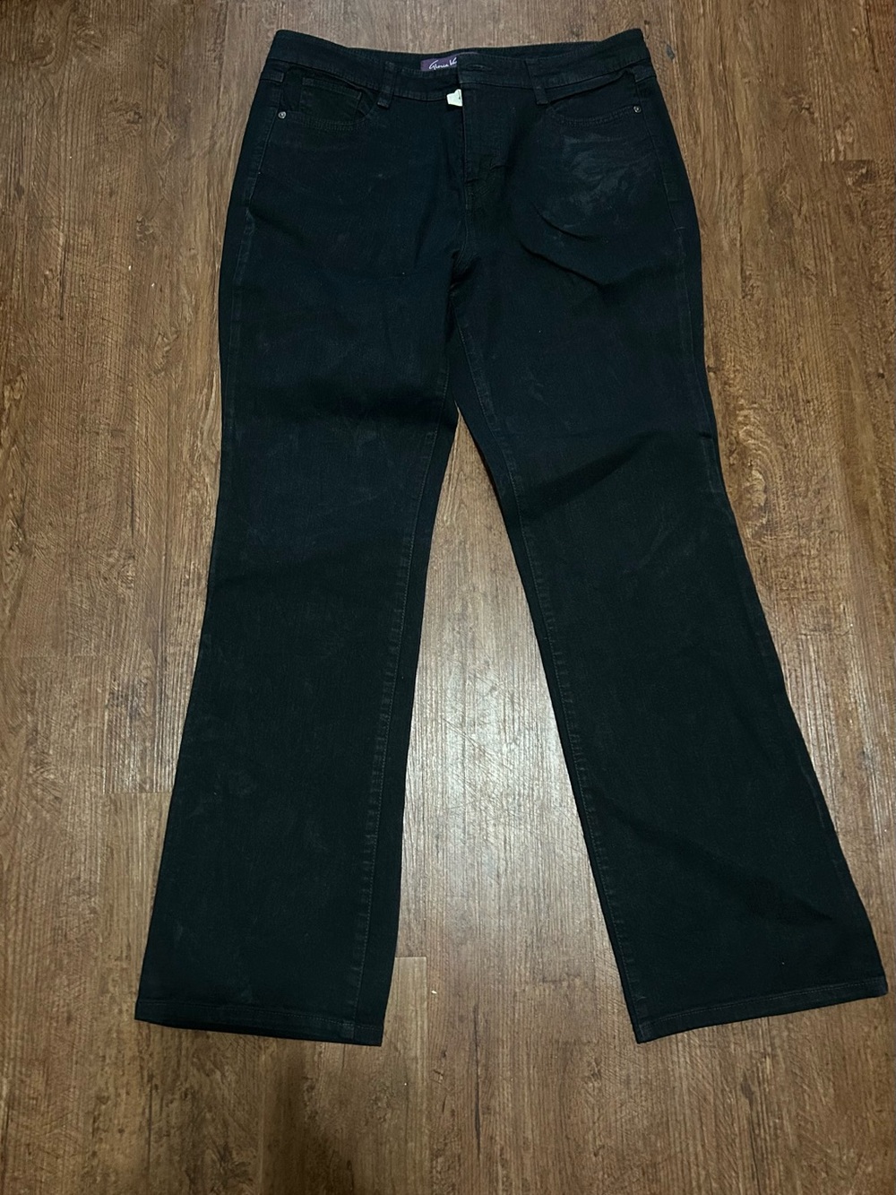 Gloria Vanderbilt Black Flare Jeans